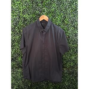 Kenneth Cole Men’s Short Sleeved Black Shirt Men's size L